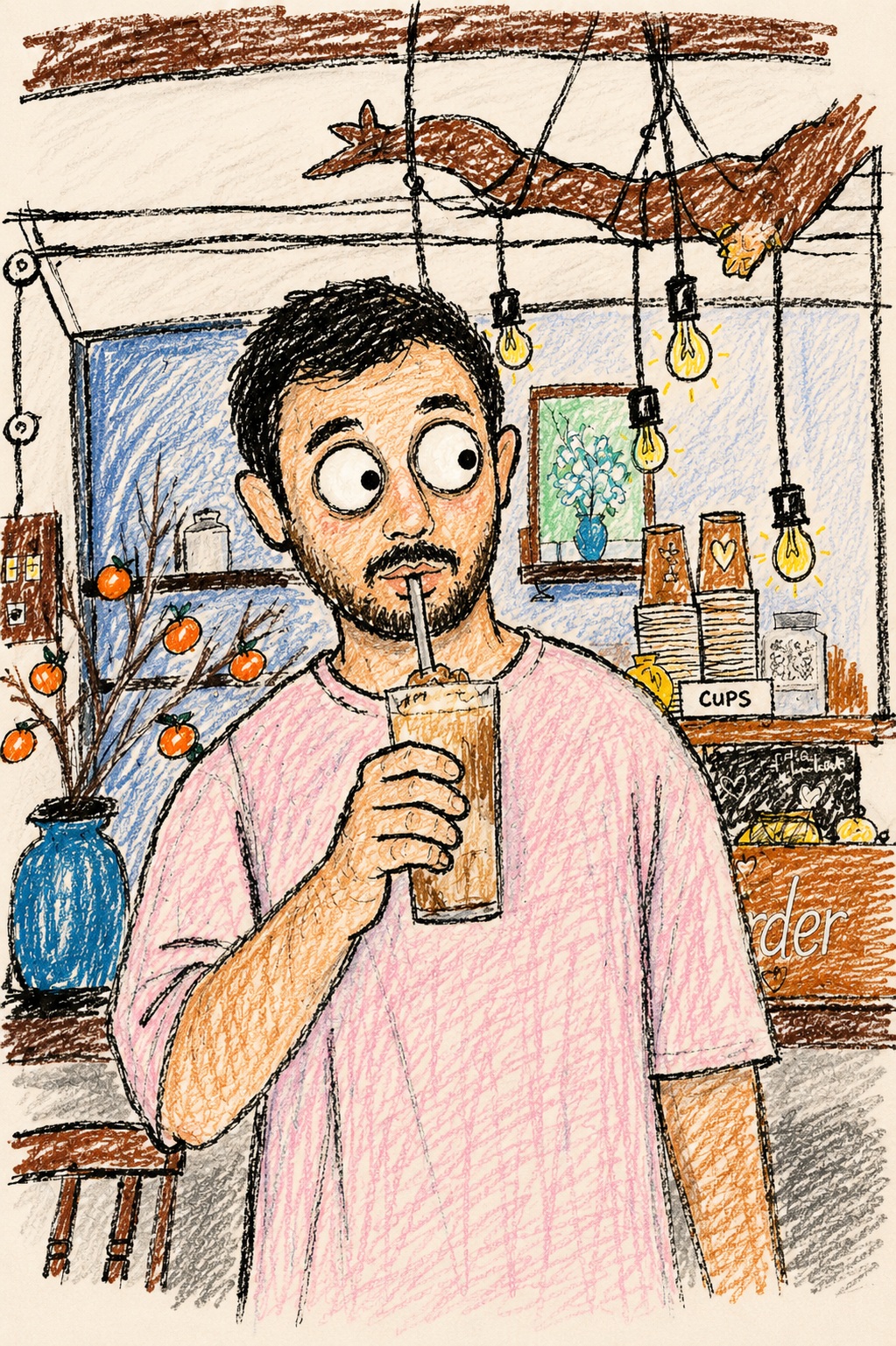 Funny Childlike Doodle from a Photo