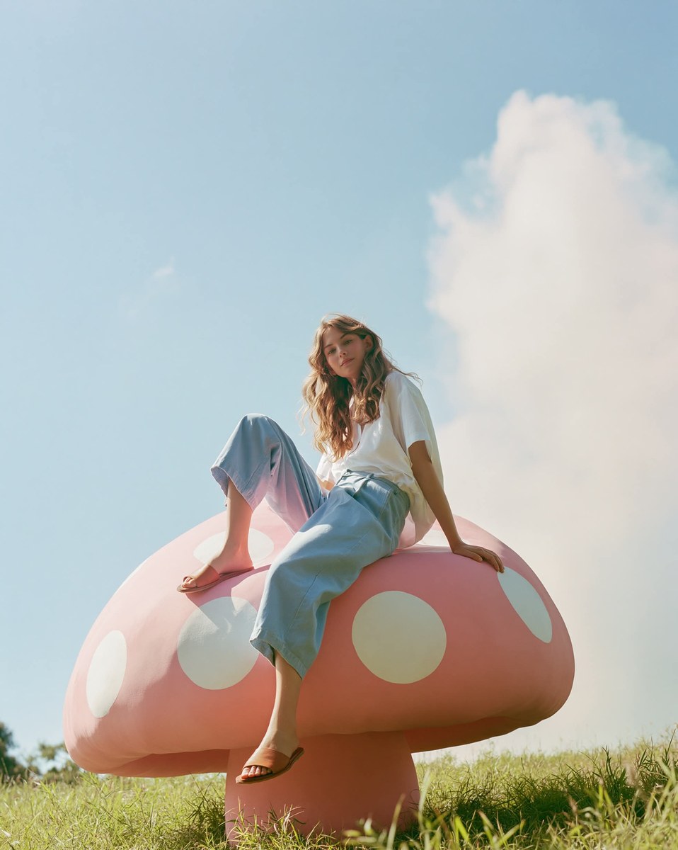 Pink Mushroom Meadow Fashion Editorial output 2