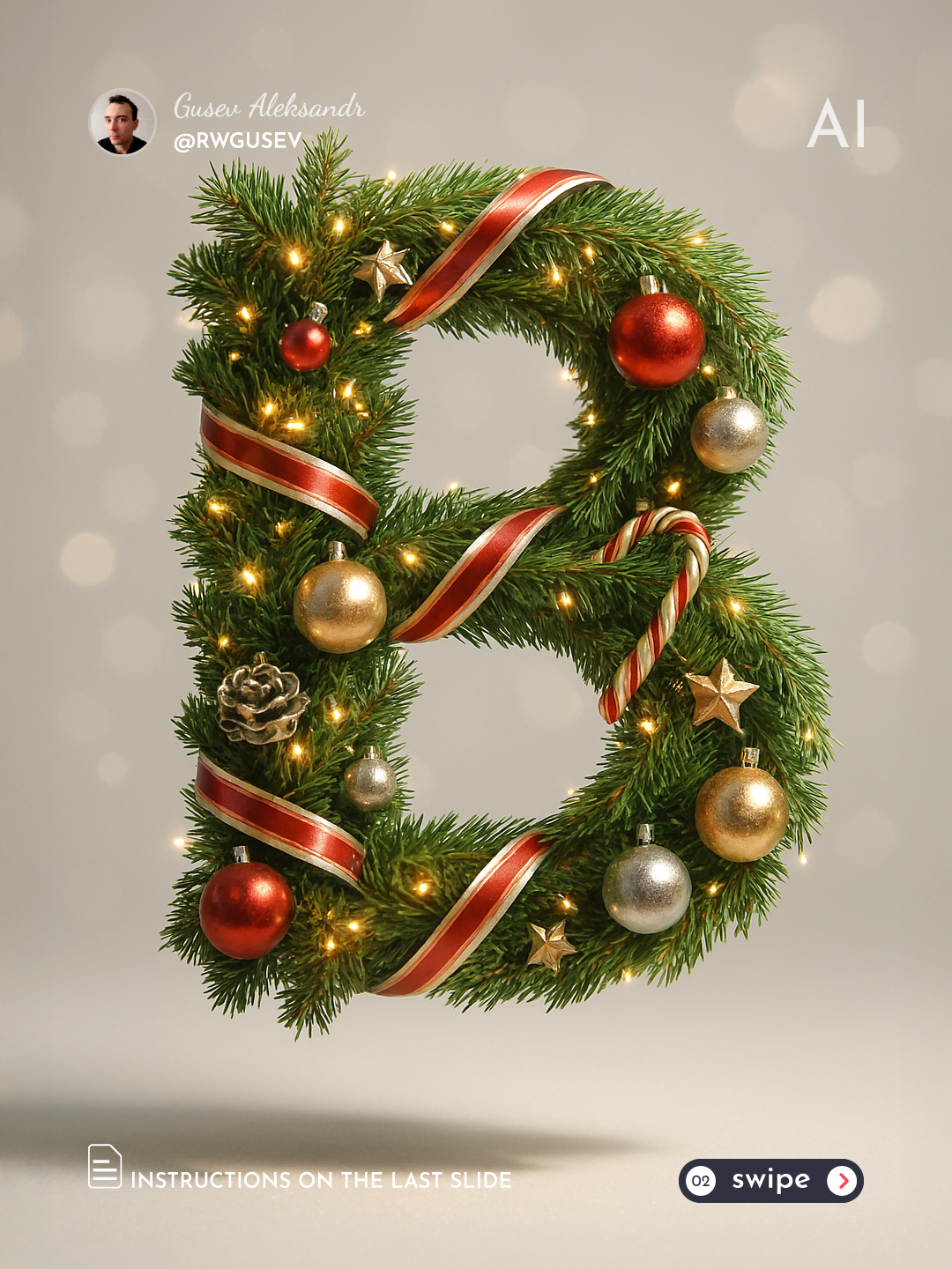 Festive Christmas Letter Render output 2