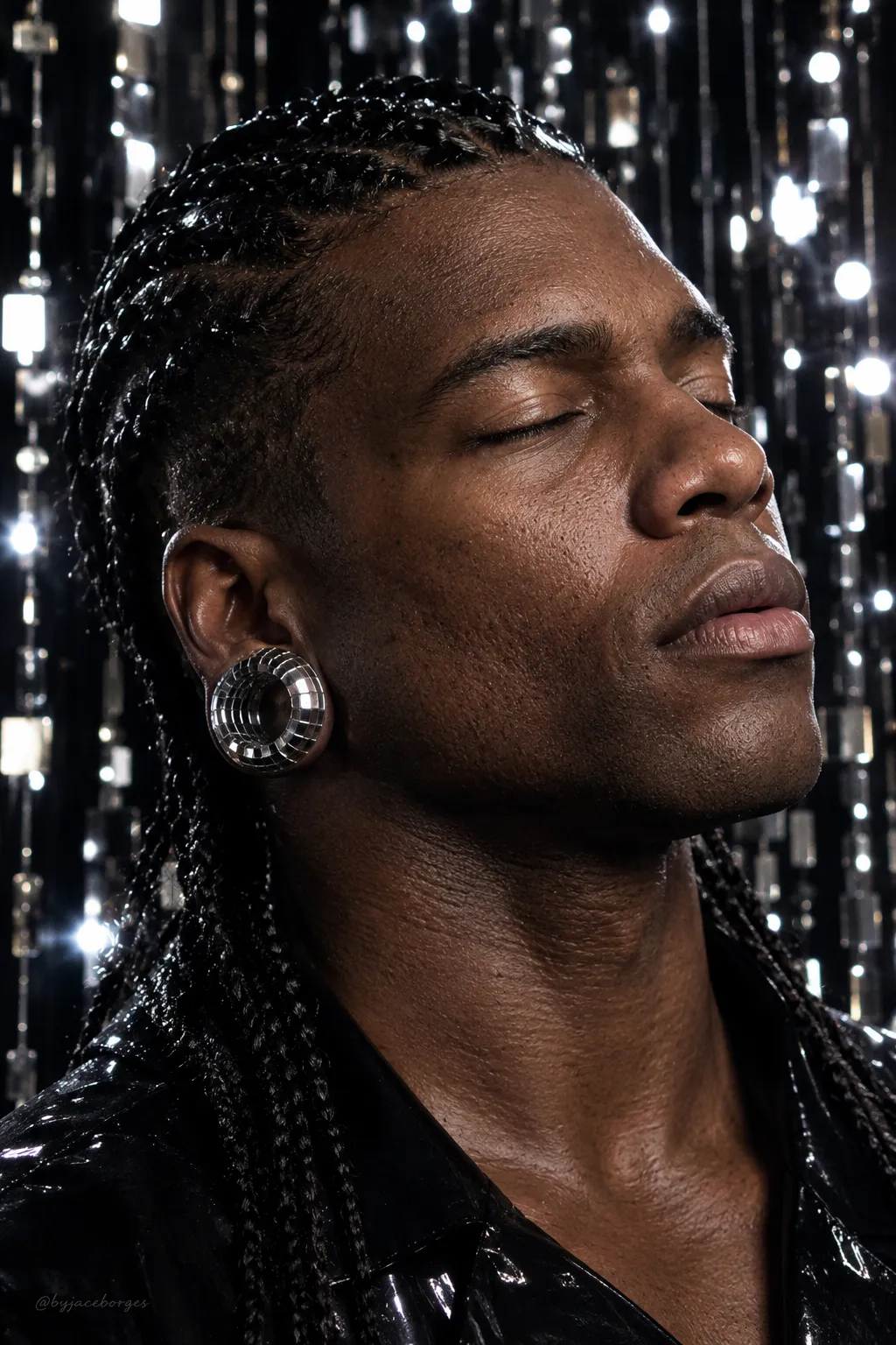 Mirrorball Veil: Wet-Look Female Beauty Editorial output 5