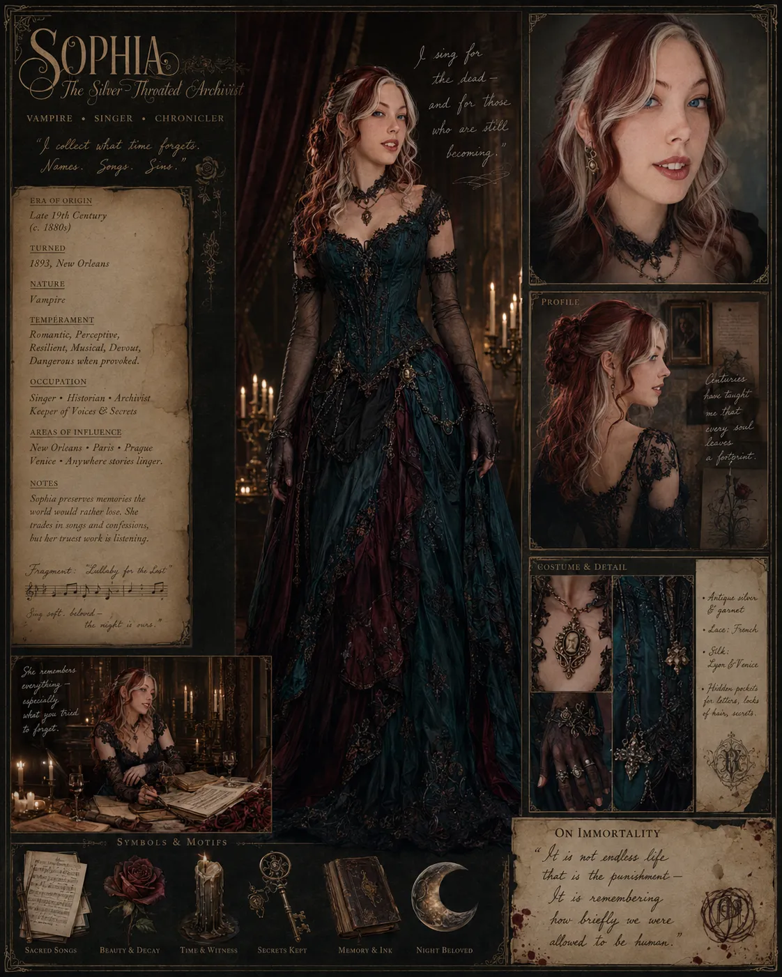 Interview with the Vampire Character Sheet