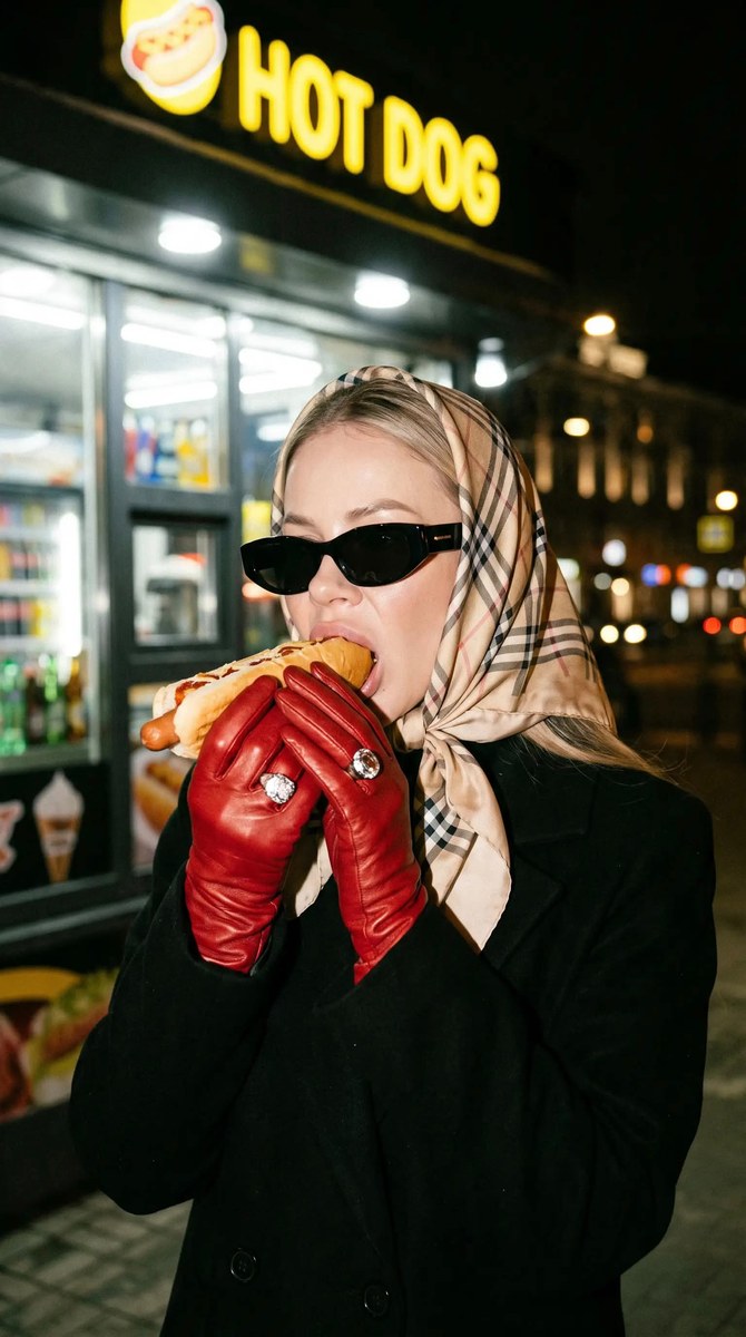 Luxury Nighttime Hot-Dog Street Portrait output 2