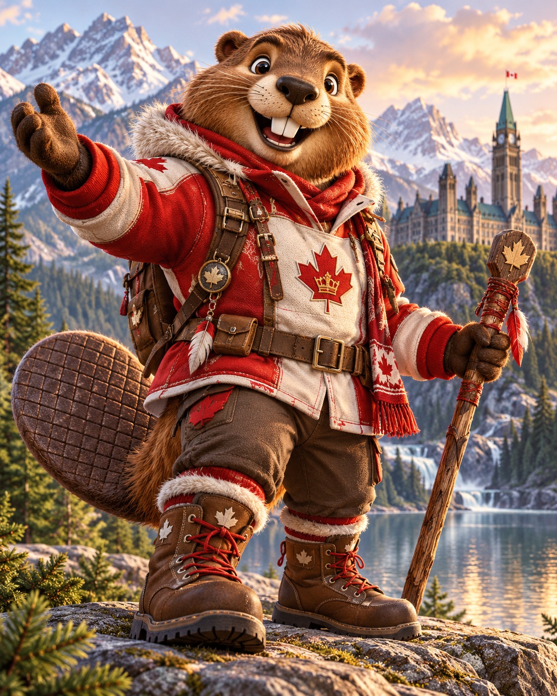 Create a National Animal Mascot for a Country output 3