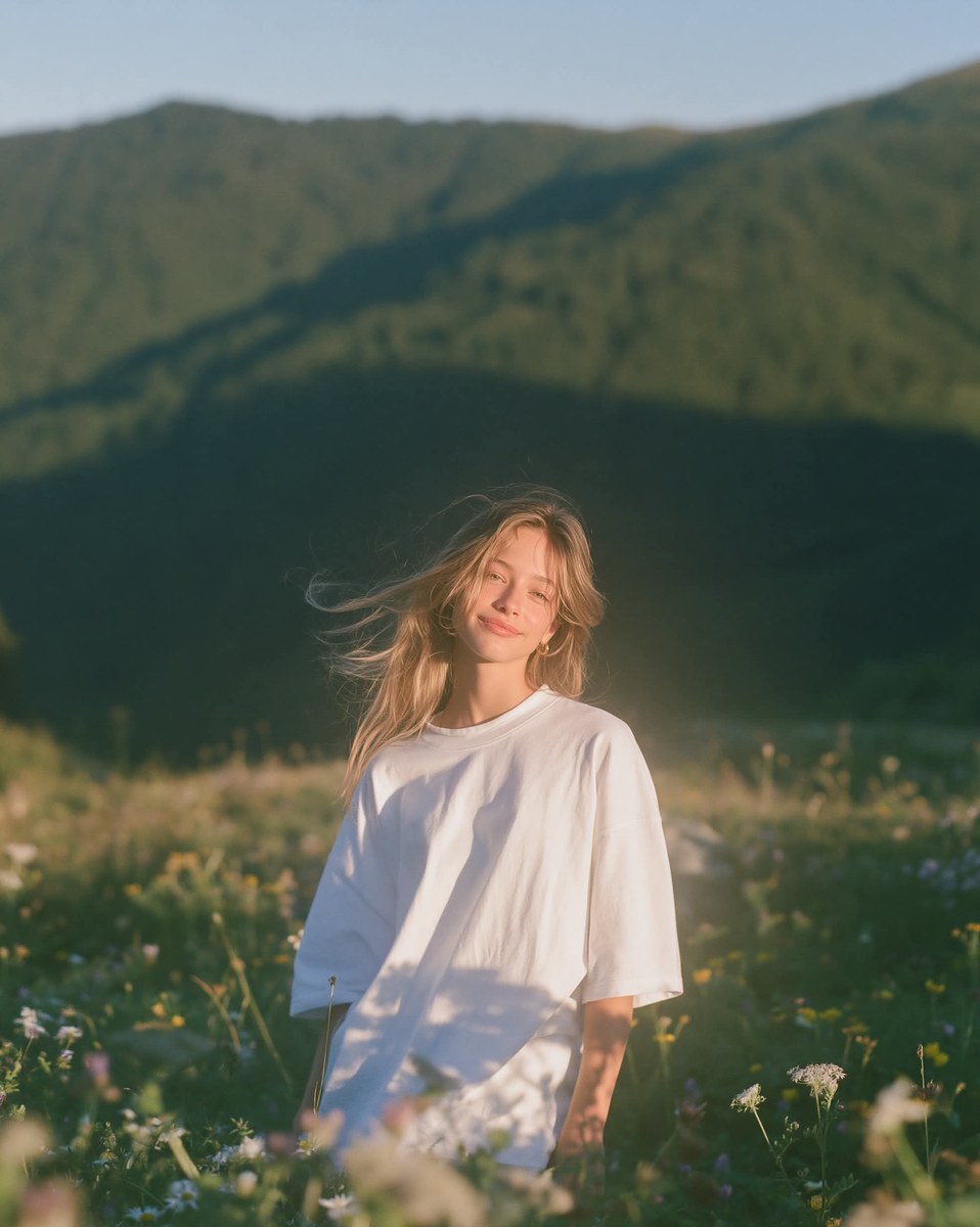 Alpine Meadow Golden-Hour Portrait output 5