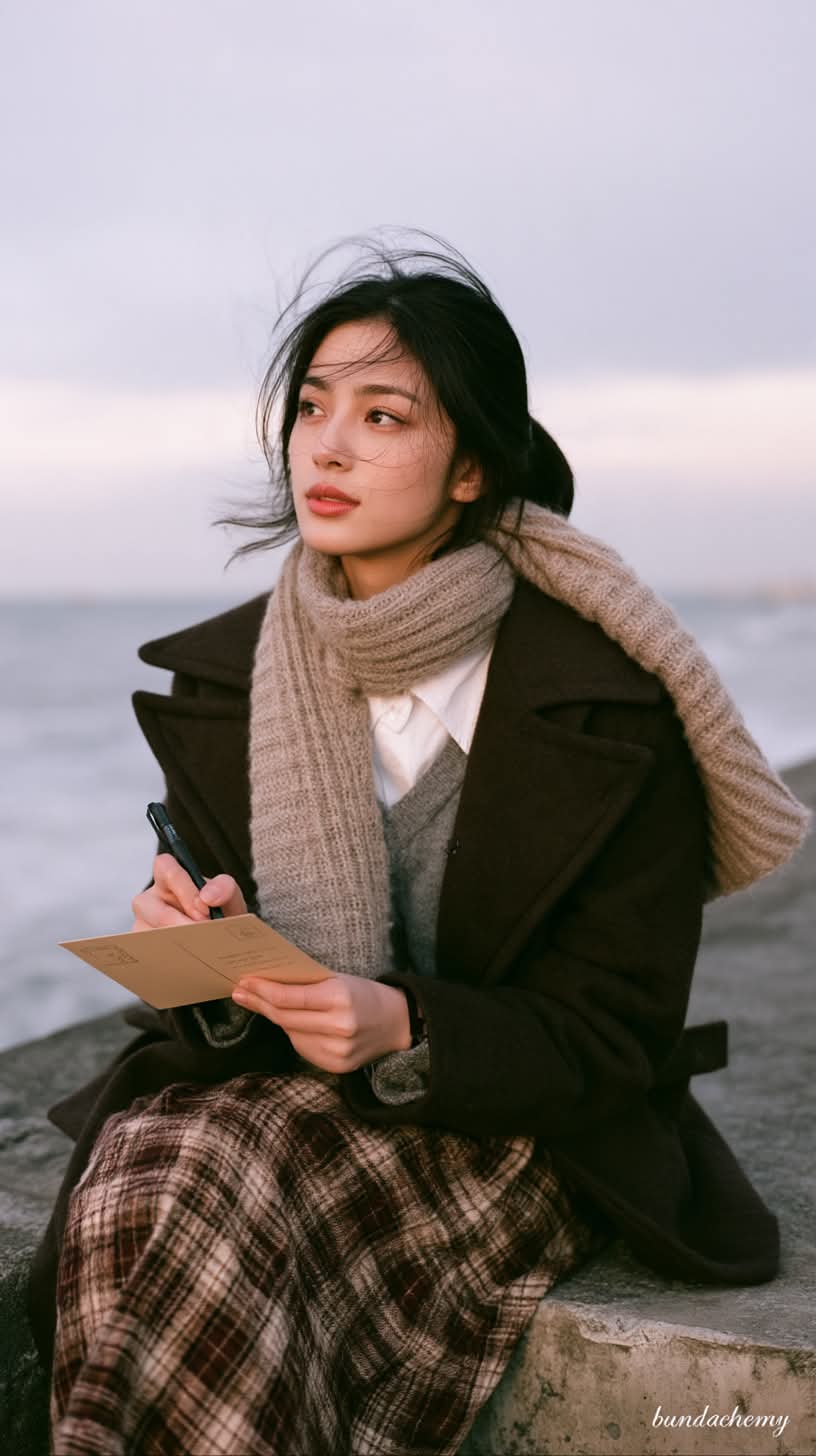 Candid Seaside Portrait at Dusk output 3