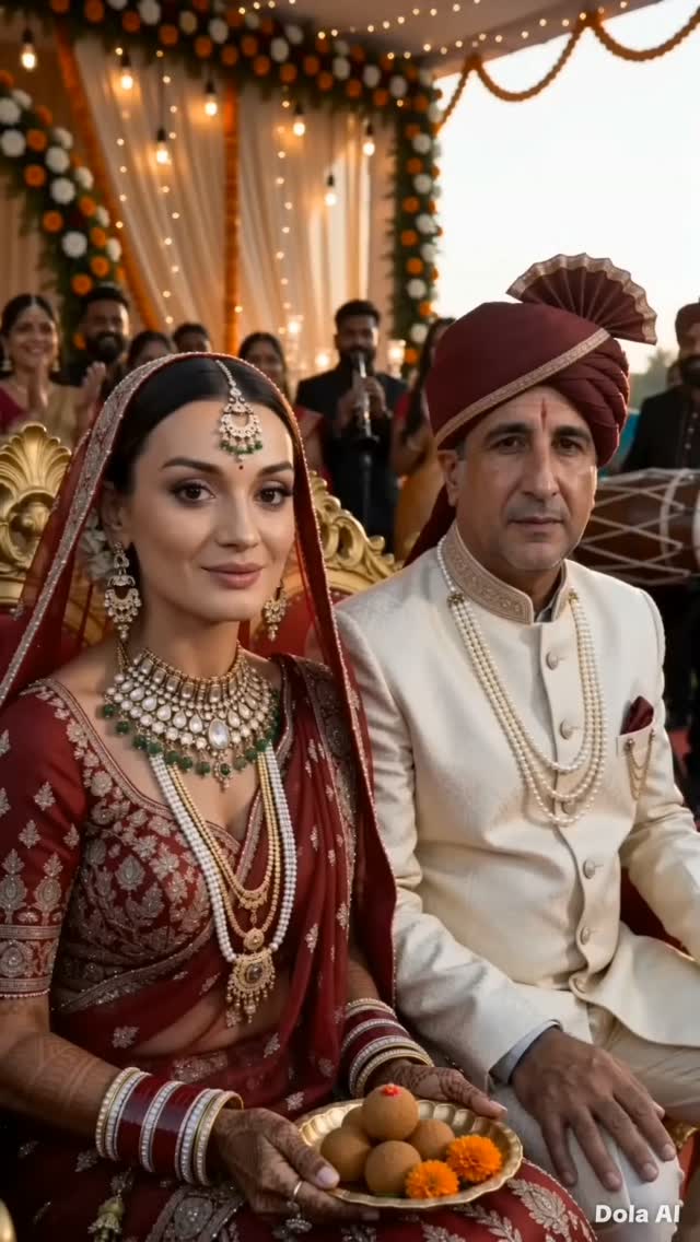 The Wedding Couple’s Playful Face Reveal
