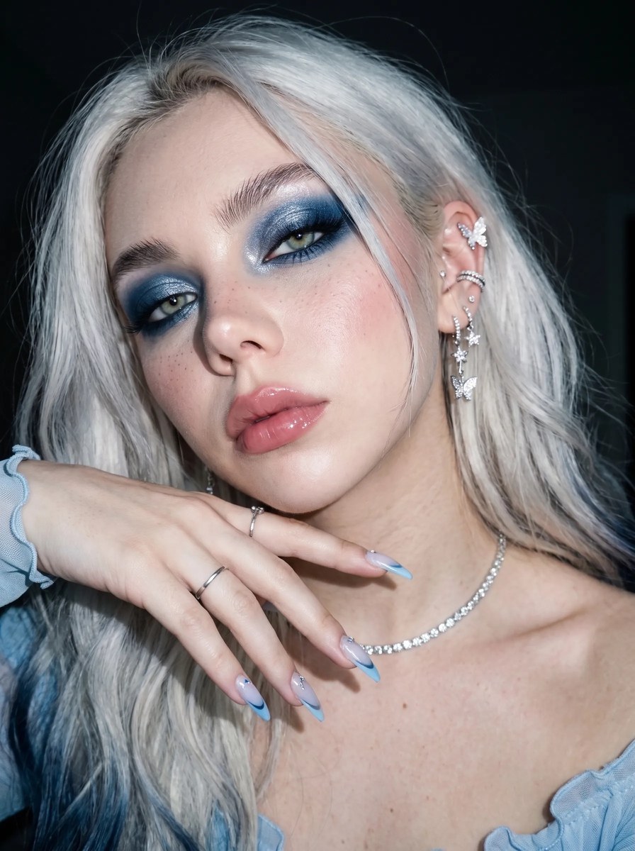 Icy Blue Flash-Fashion Portrait output 3