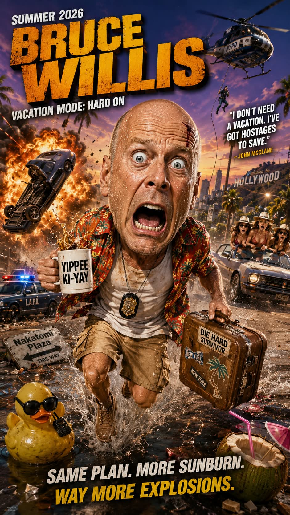 Chaotic 3D Action Blockbuster Poster output 8