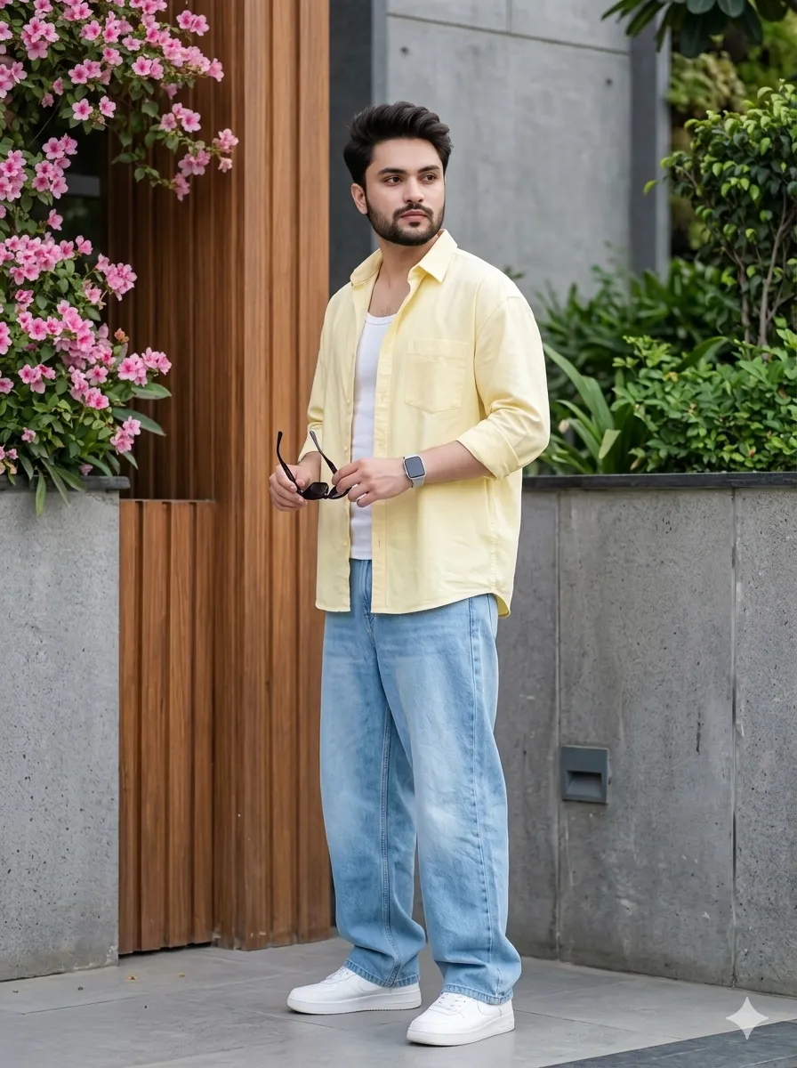 Ultra-Realistic Street Fashion Portrait of a Young Man