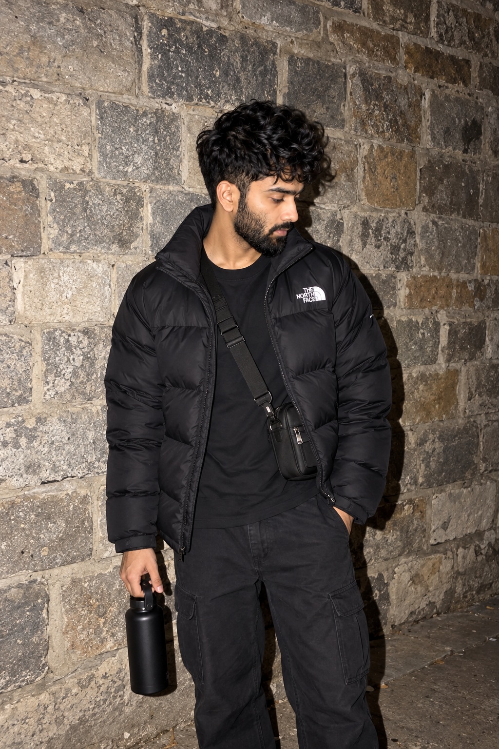 After Dark by the Stone Wall