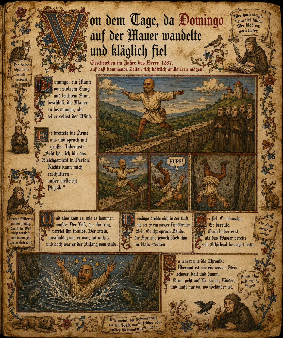 A Medieval Chronicle of an Absurd Mishap