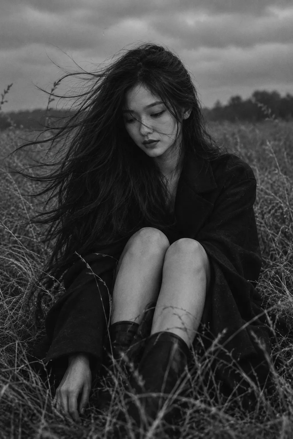 Monochrome Gothic Field Portrait output 1