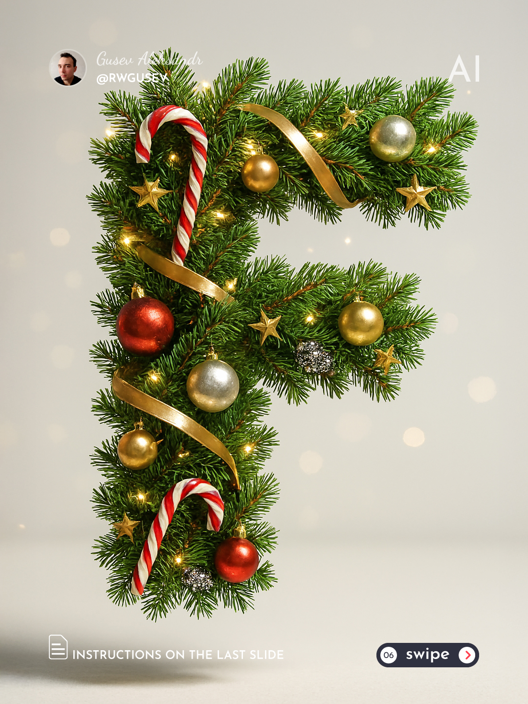 Festive Christmas Letter Render output 6