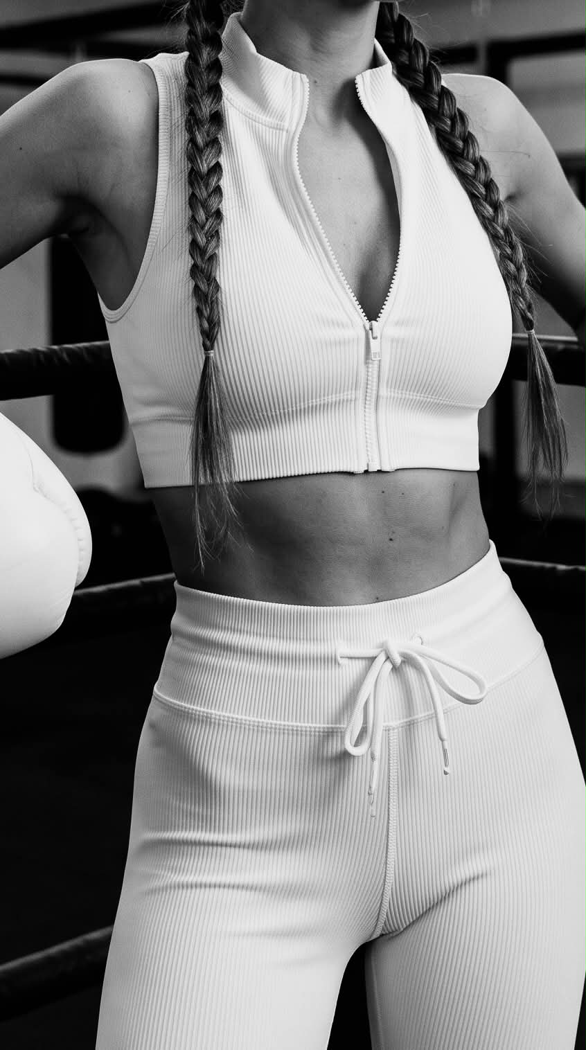 Cinematic Boxing-Ring Editorial Portrait output 2