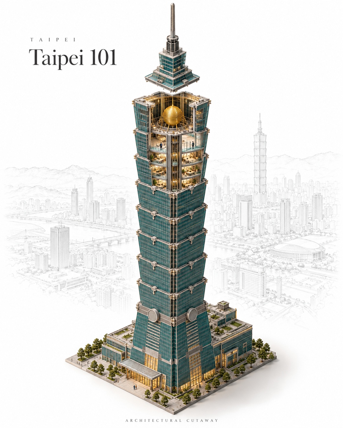 Architectural Cutaway Miniature Poster output 2