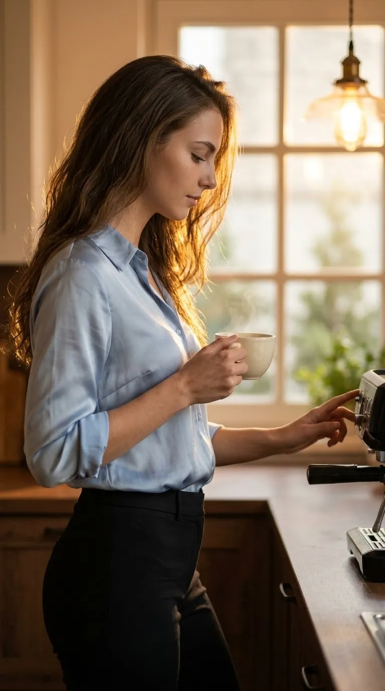 Golden Morning Kitchen Portrait output 2