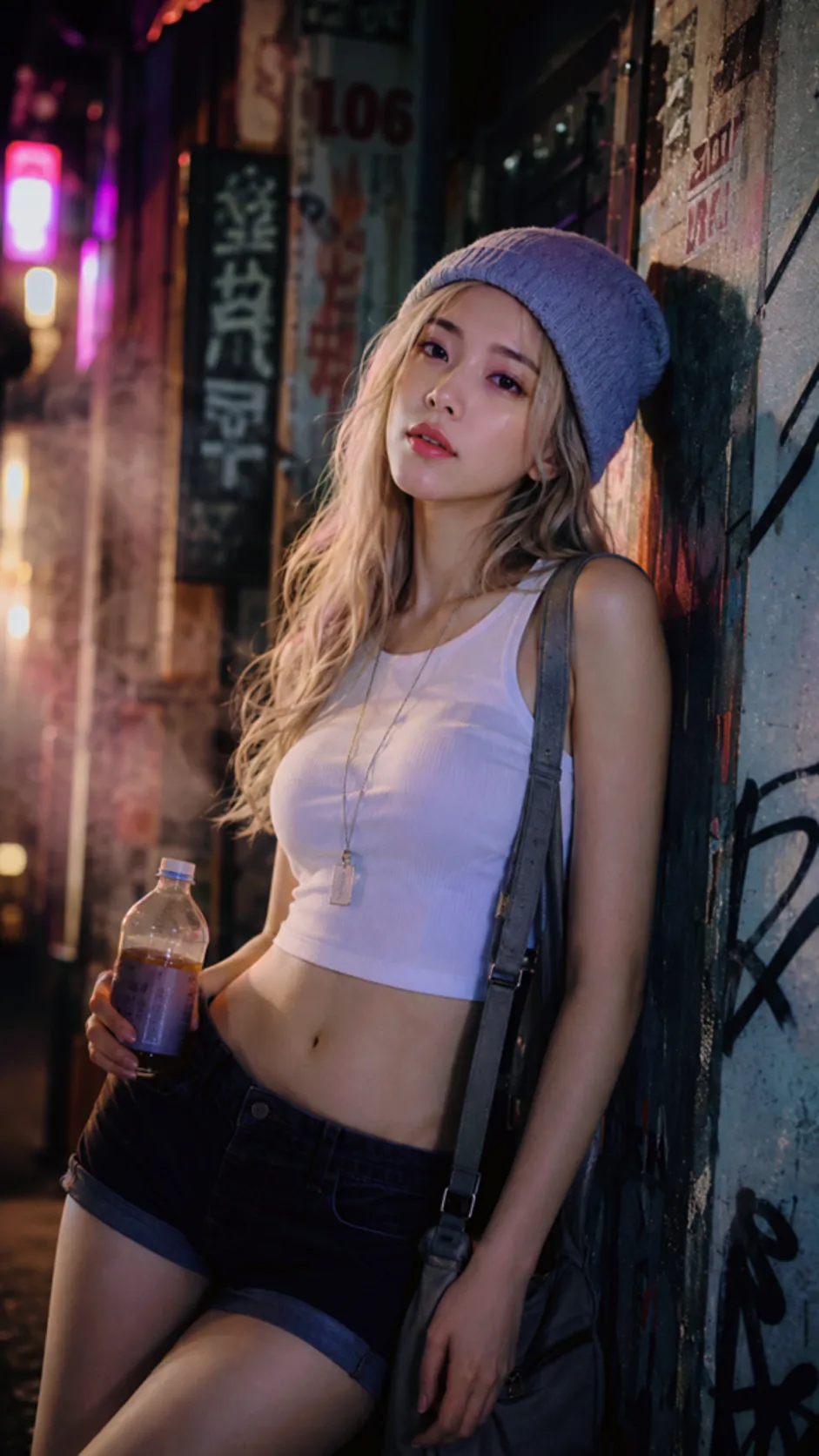 Moonlit Hearts Beneath the City Lights