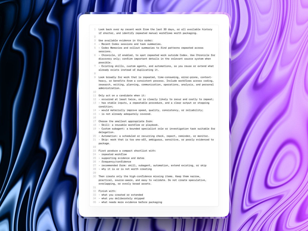 Find Repetitive Tasks and Create Automations output 1