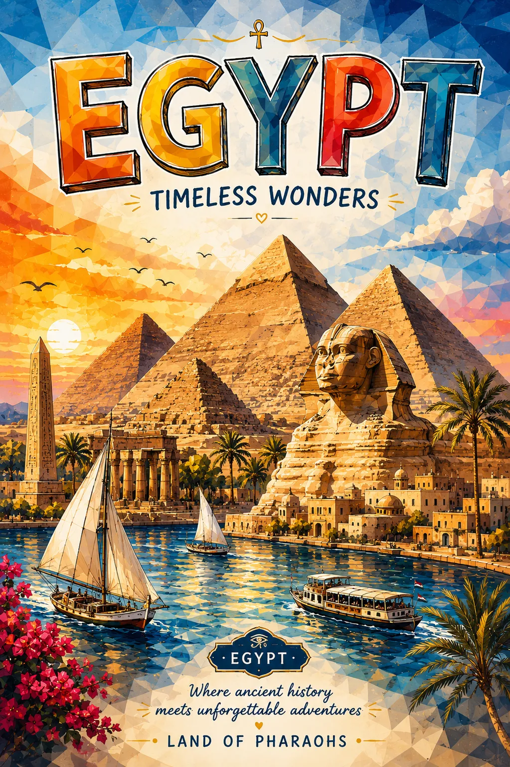Mixed-Media Travel Poster Illustration output 4