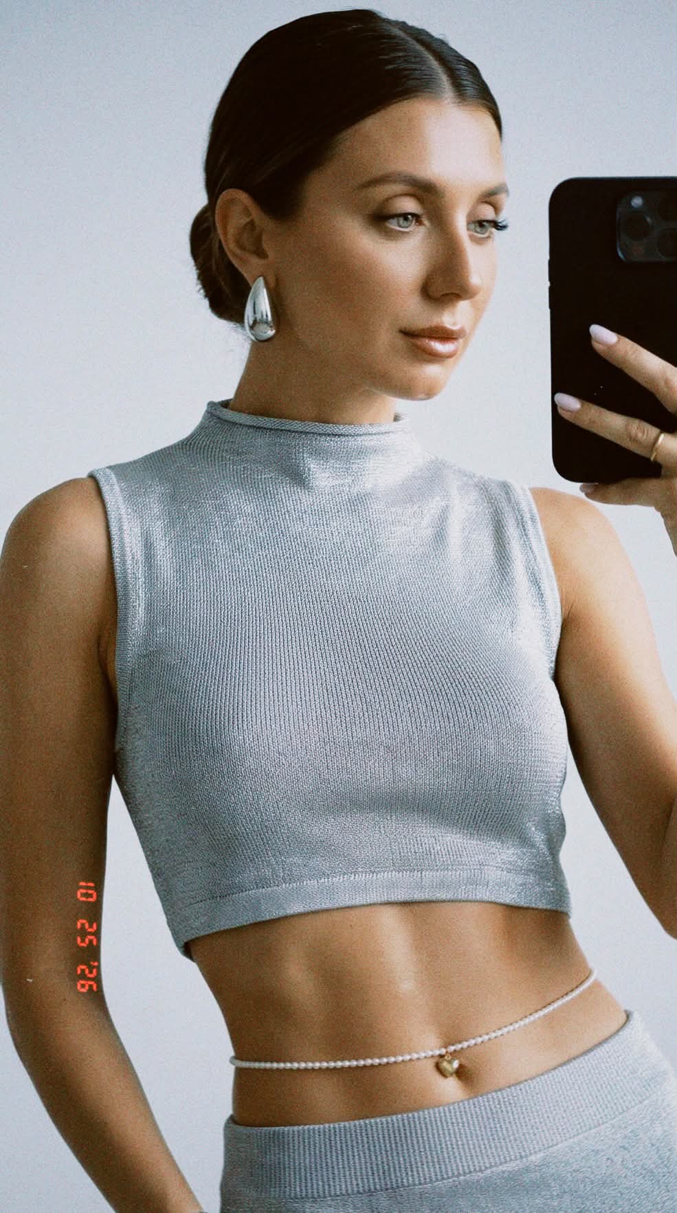 Luxury Metallic Mirror Selfie