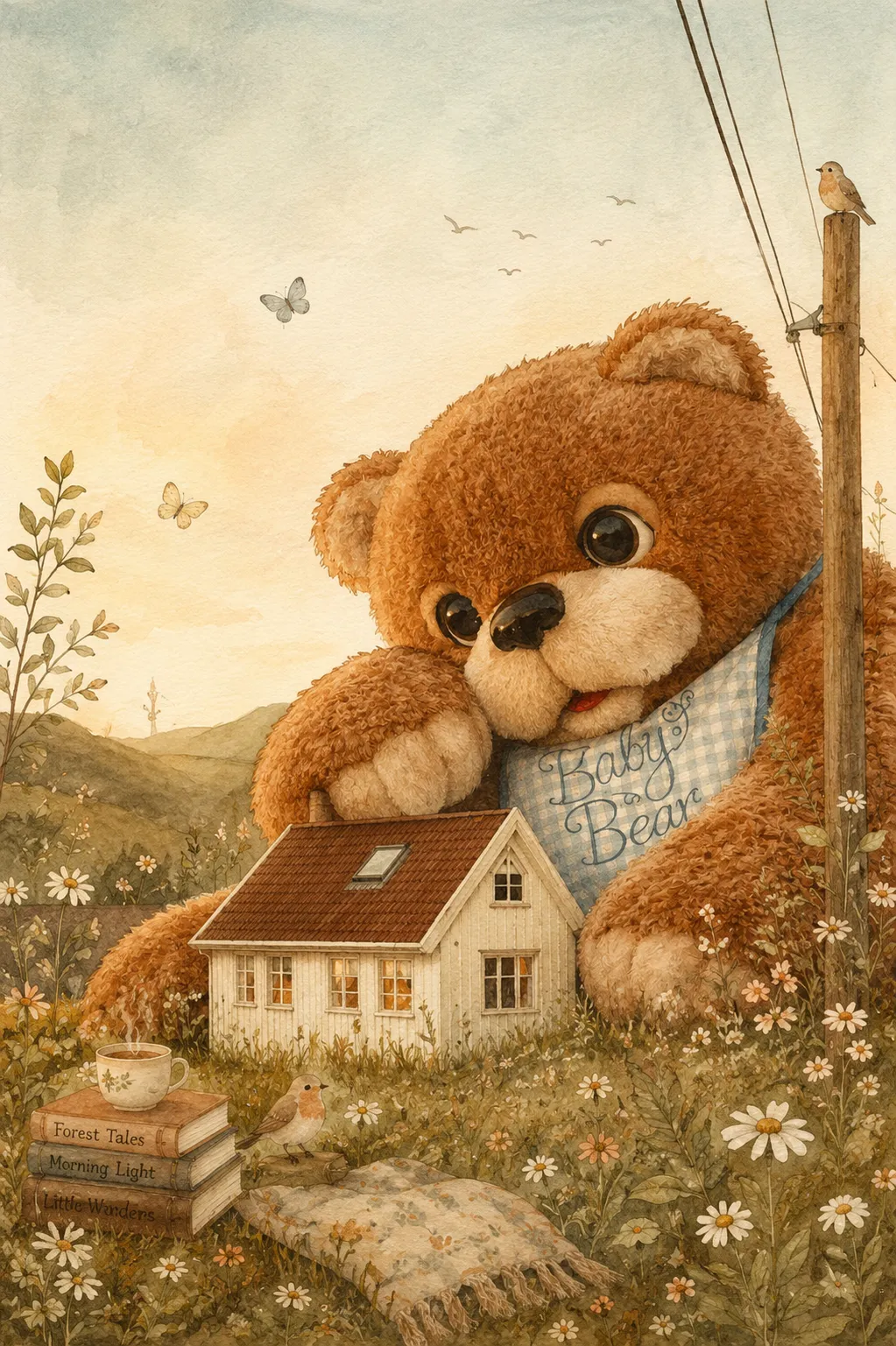 Whispering Storybook Morning Illustration output 6