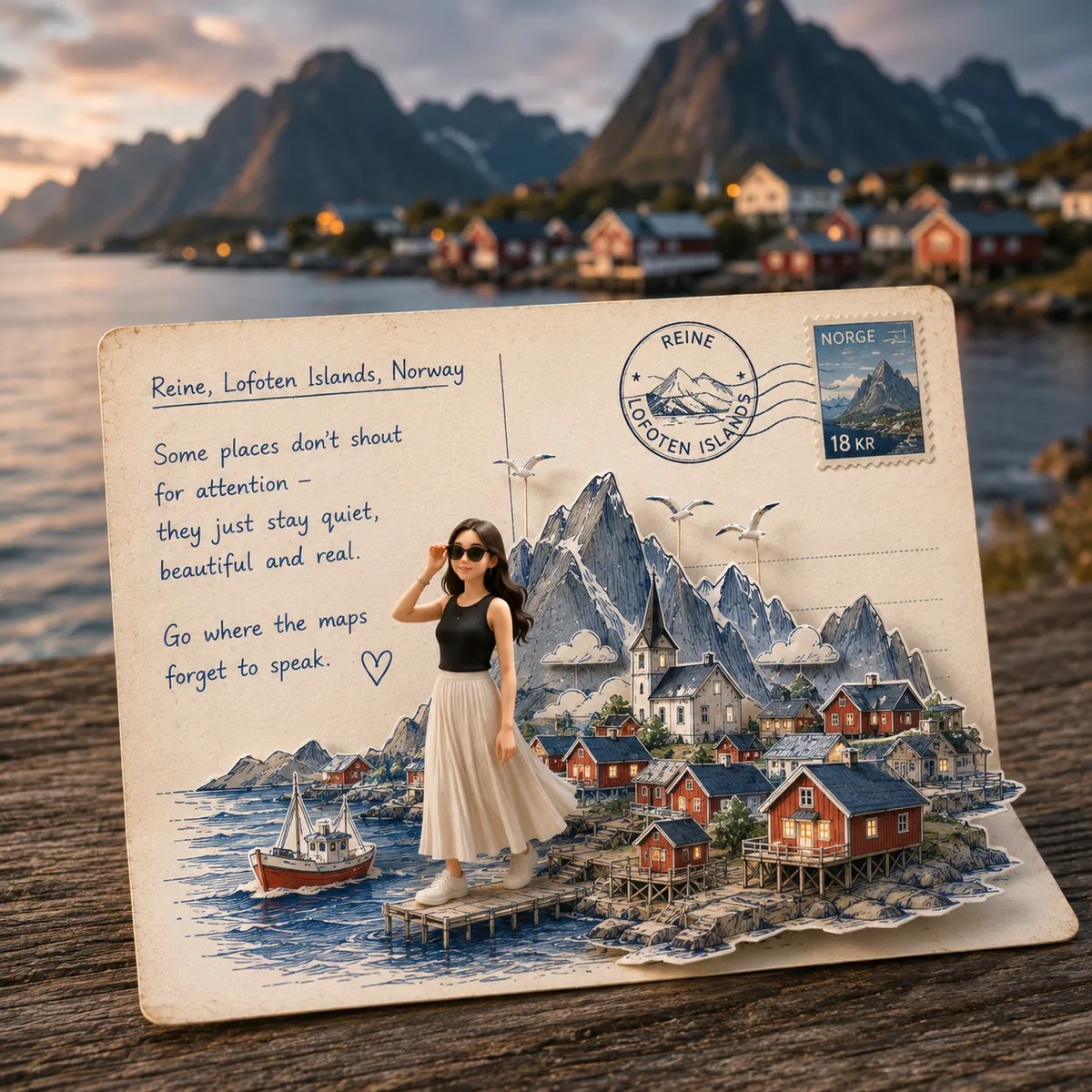 Destination Papercraft Travel Postcard output 2
