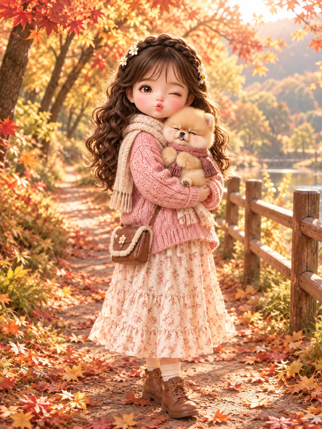 Full-Body Autumn Fashion Editorial from a Reference Photo output 1