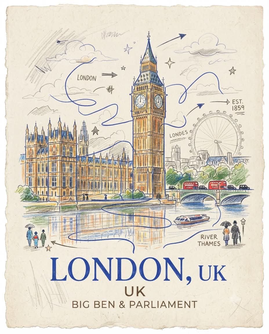 Colored-Pencil Travel Poster output 3