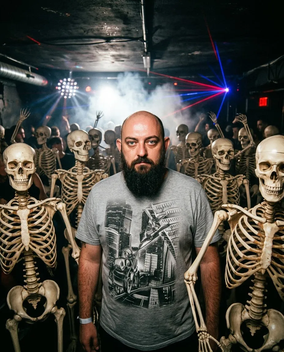 Underground Rave with Dancing Skeletons output 2