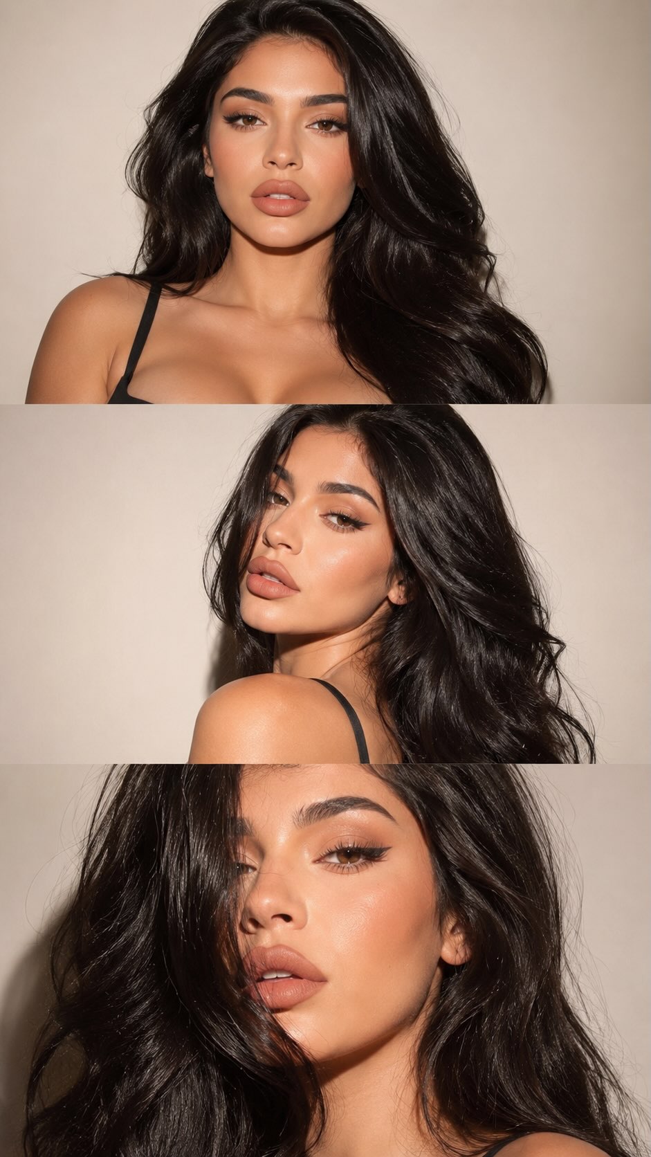 Doll-Inspired Three-Panel Beauty Editorial output 1
