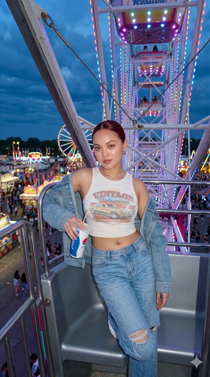 Ferris Wheel Carnival Portrait output 3