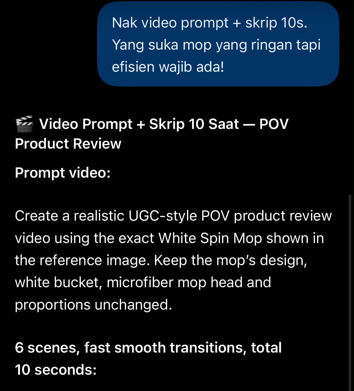 Create a 10-Second Product Review Storyboard and Video output 3