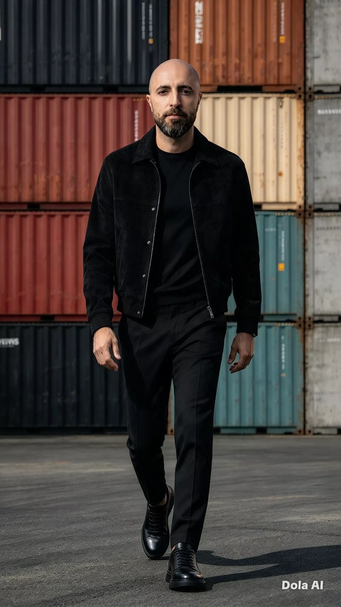Industrial Container Fashion Campaign Portrait
