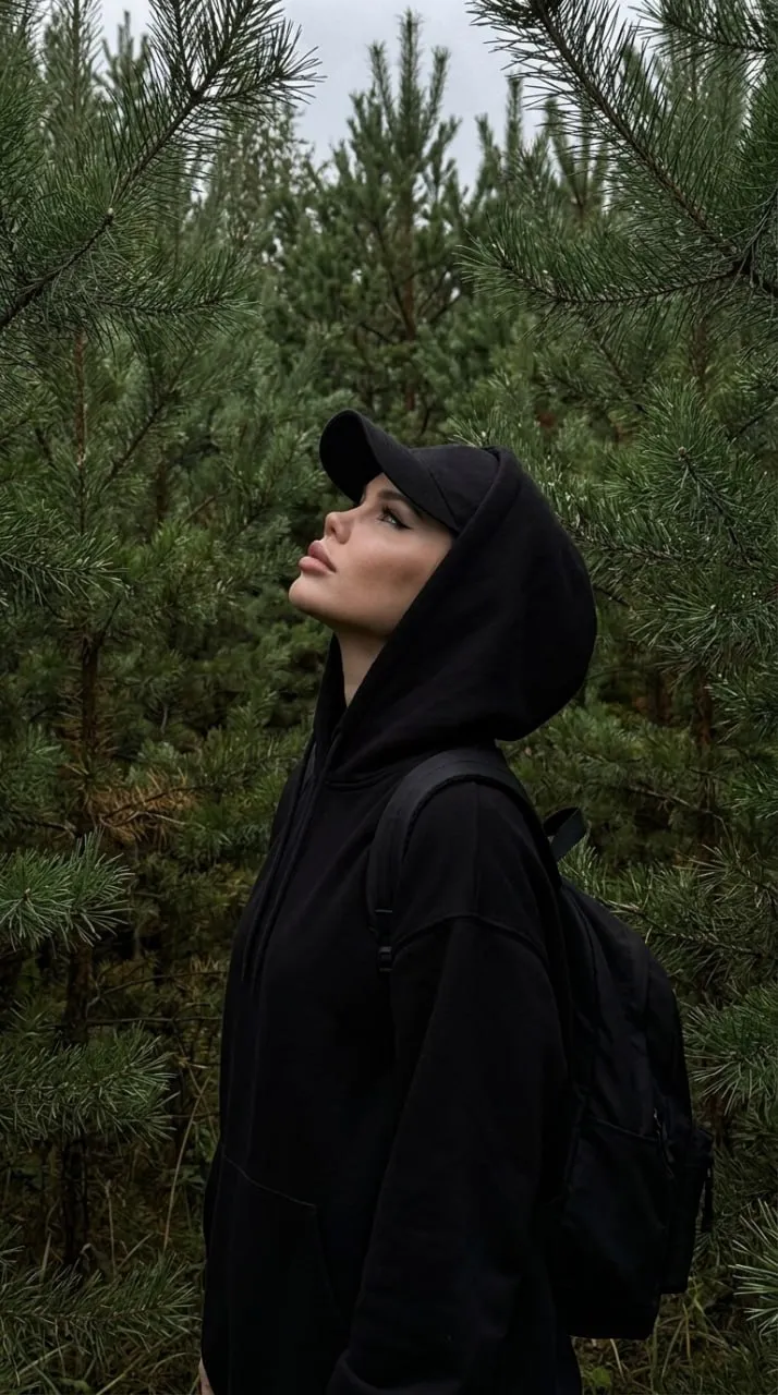 Moody Pine Forest Profile Portrait output 2