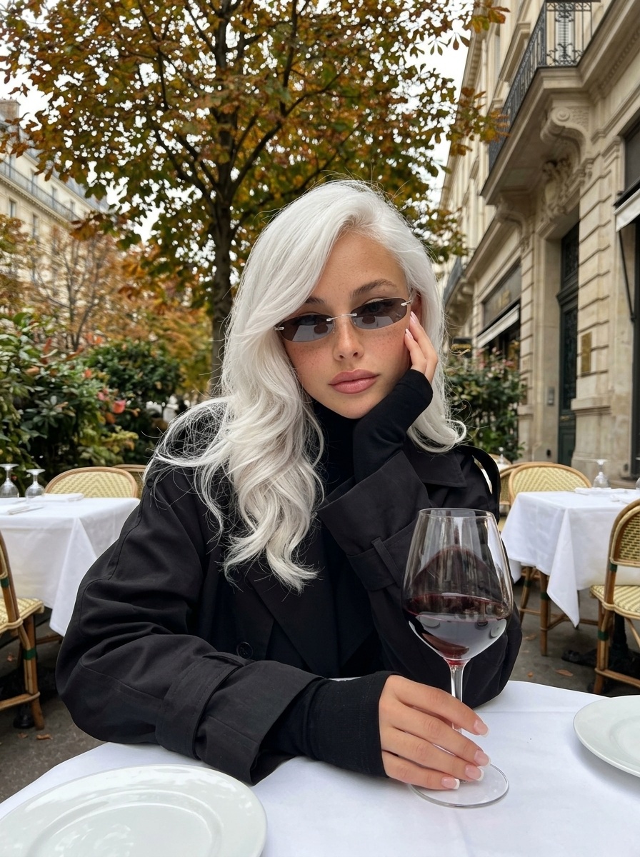 Low-Angle Autumn iPhone Selfie
