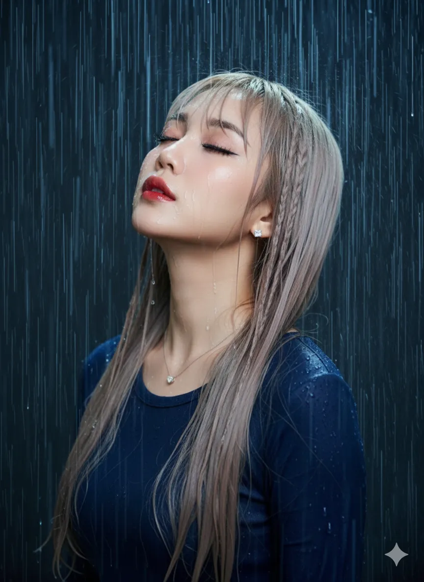 Rain Portrait with Preserved Facial Identity output 1