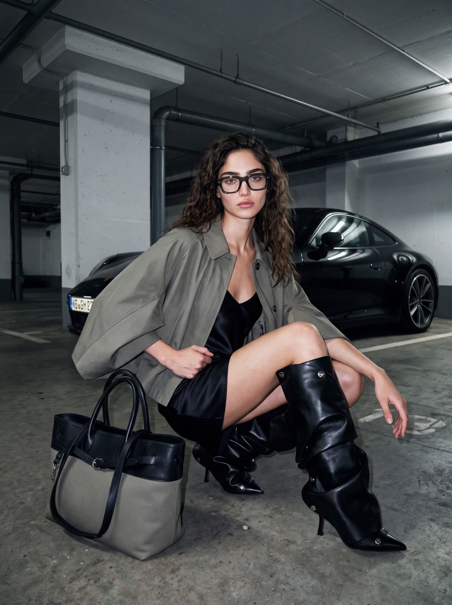 Flash Fashion Editorial in an Underground Parking Garage output 2