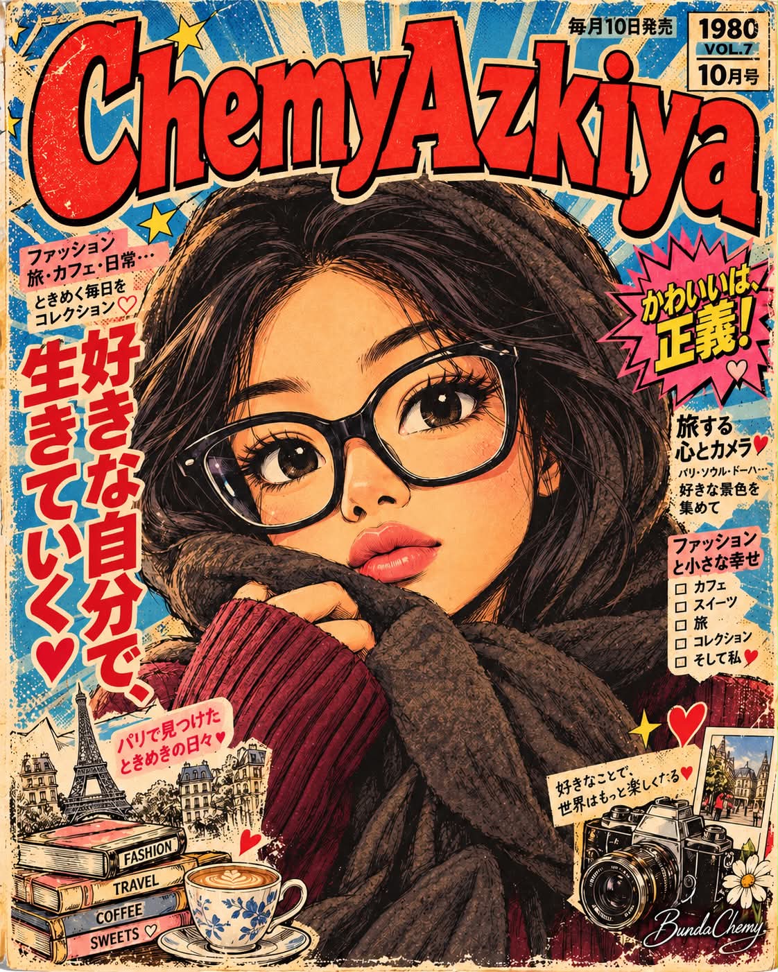 Retro Japanese Manga Magazine Cover
