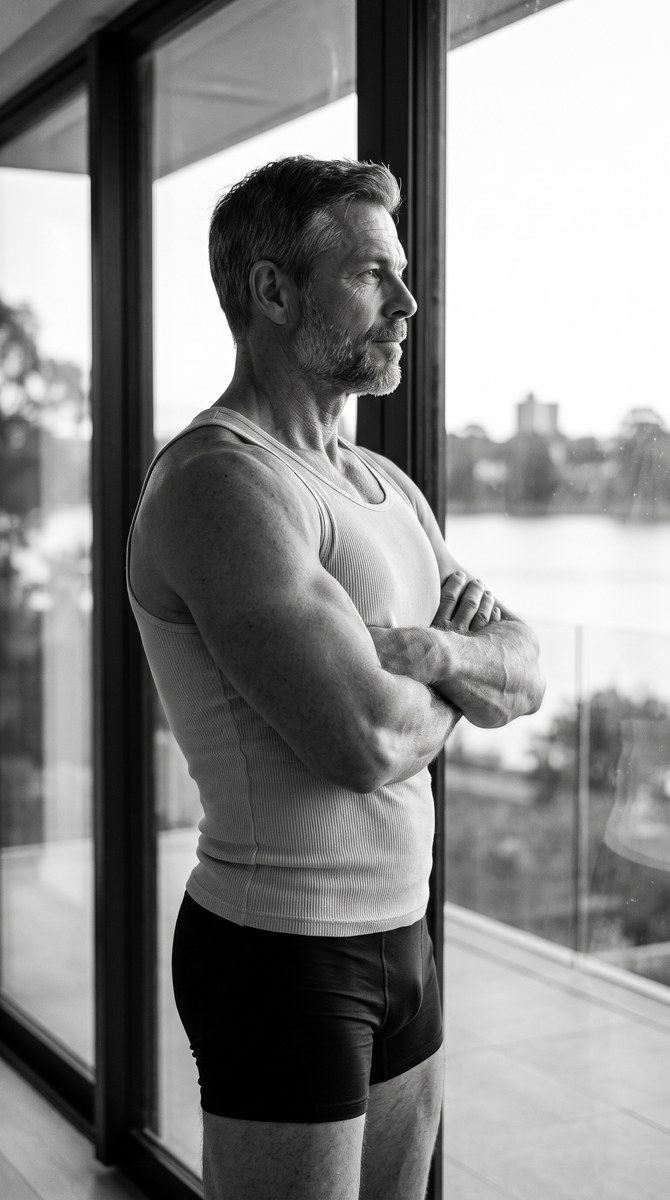 Monochrome Documentary Portrait by a Window output 3