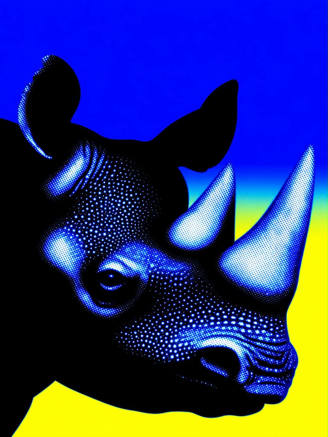 Neon Psychedelic Animal Artwork output 10