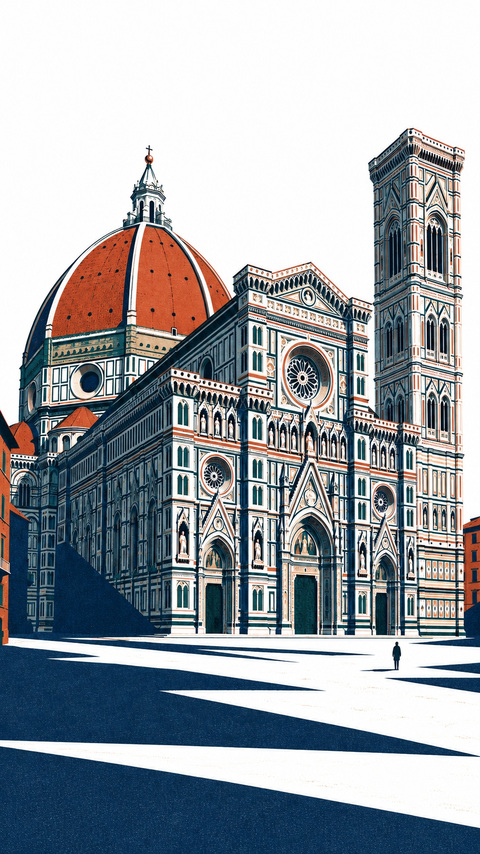 Firenze Duomo Silkscreen Wallpaper