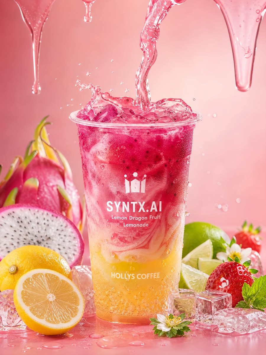 Premium Korean Café Beverage Advertisement