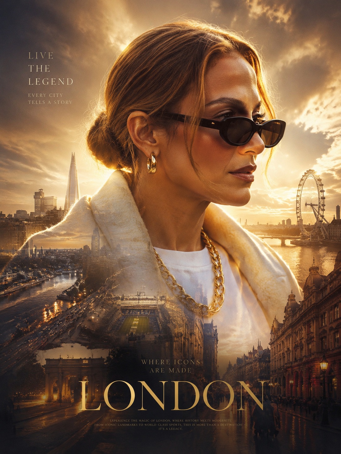 Cinematic Double-Exposure Travel Poster