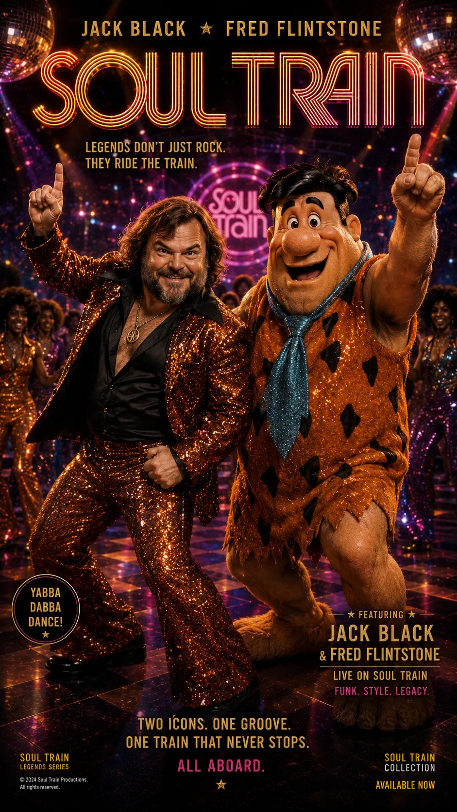 Soul Train Disco 3D Poster