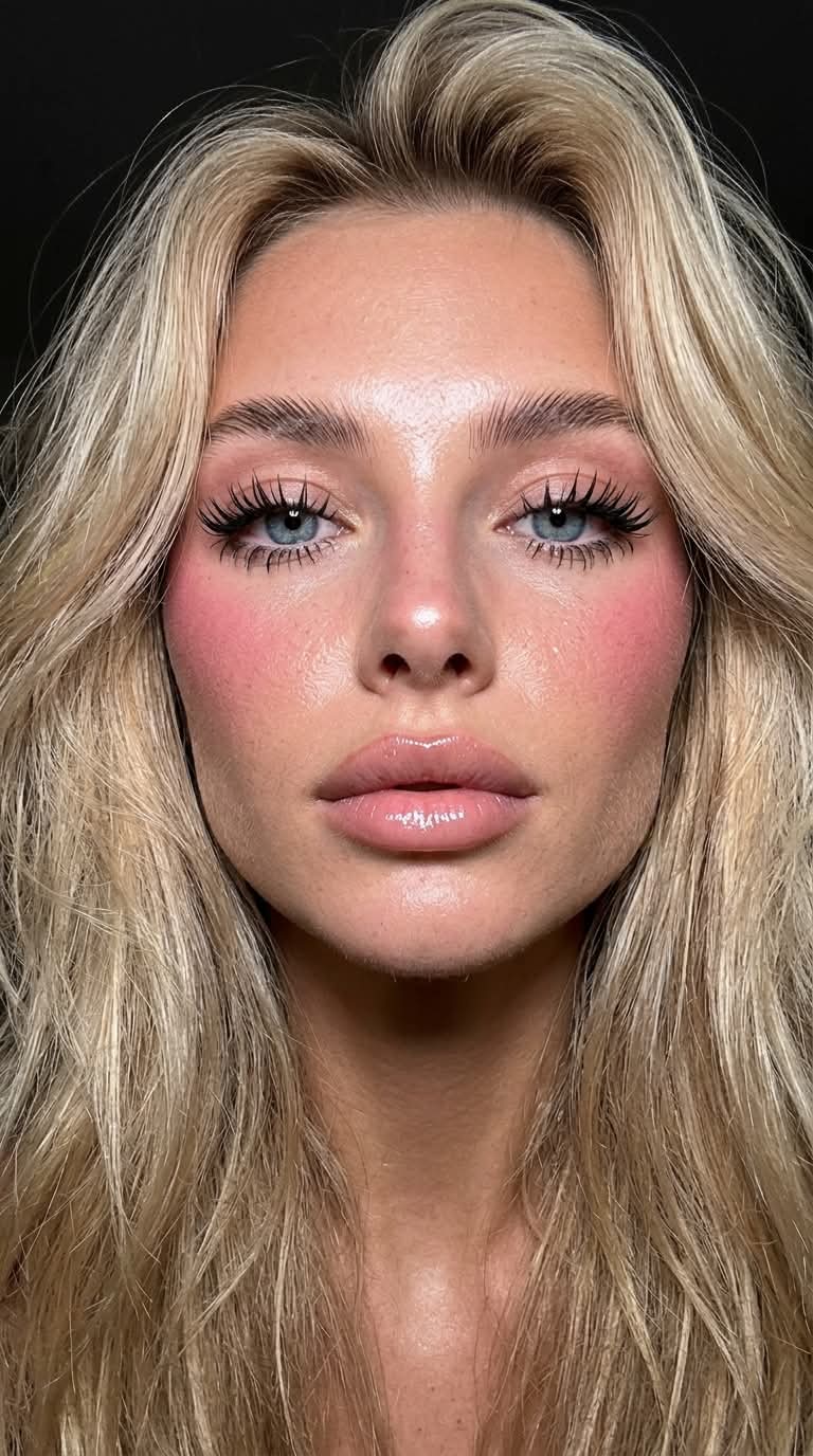 iPhone Macro Selfie with Glossy Doll Makeup output 3