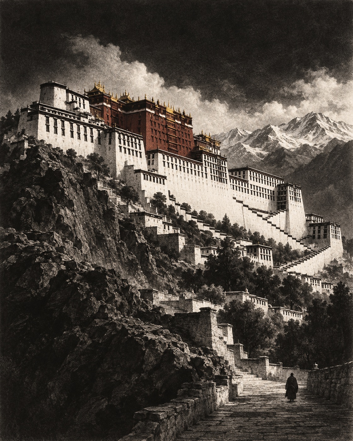 City Landmark Mezzotint Print output 7