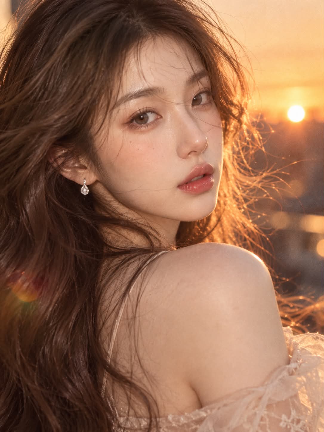 Honey-Brunette Woman in Dusk Light output 1