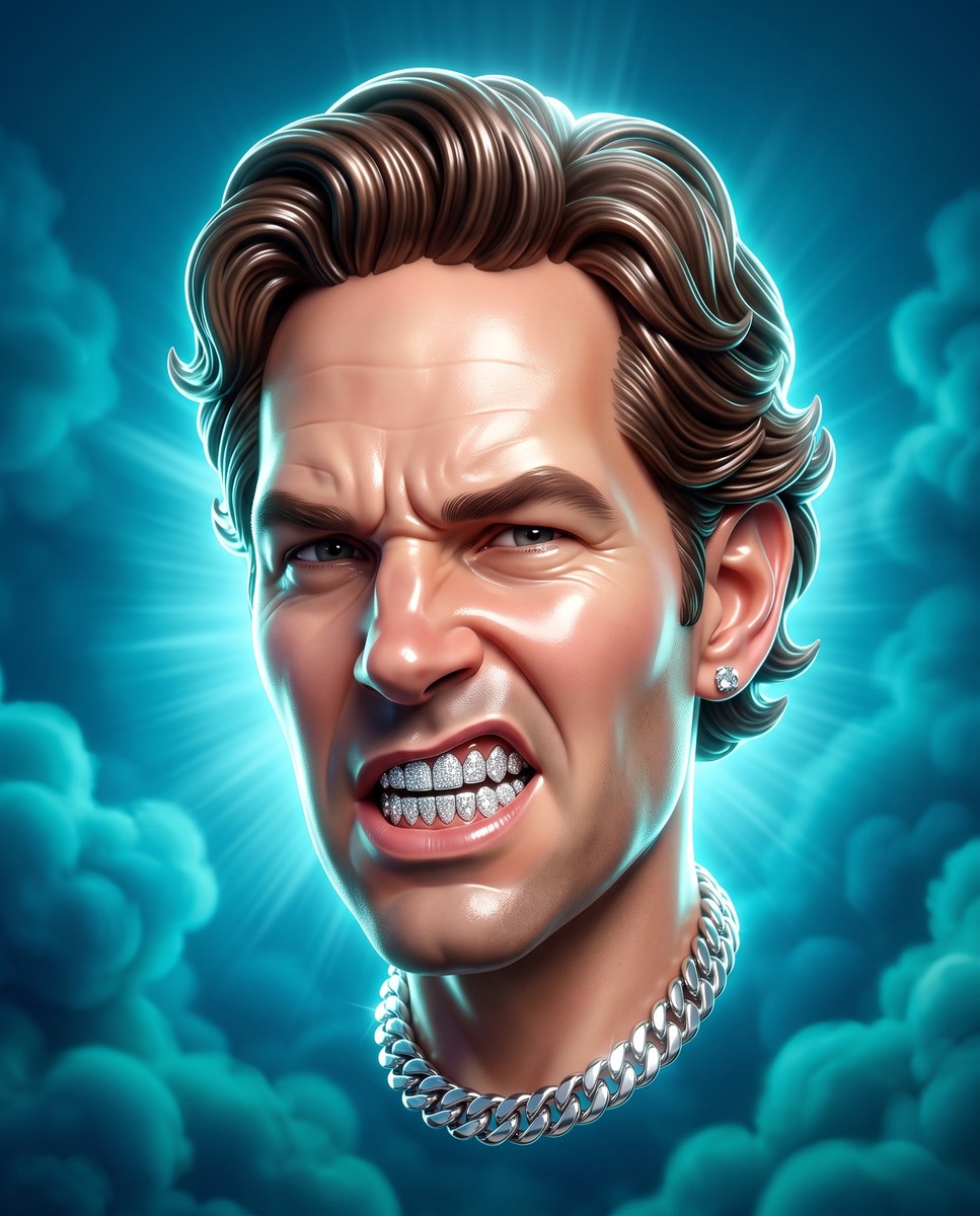 Glossy 3D Caricature Portrait output 9