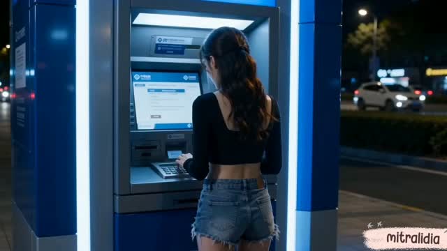 Cinematic ATM Booth Threat Scene