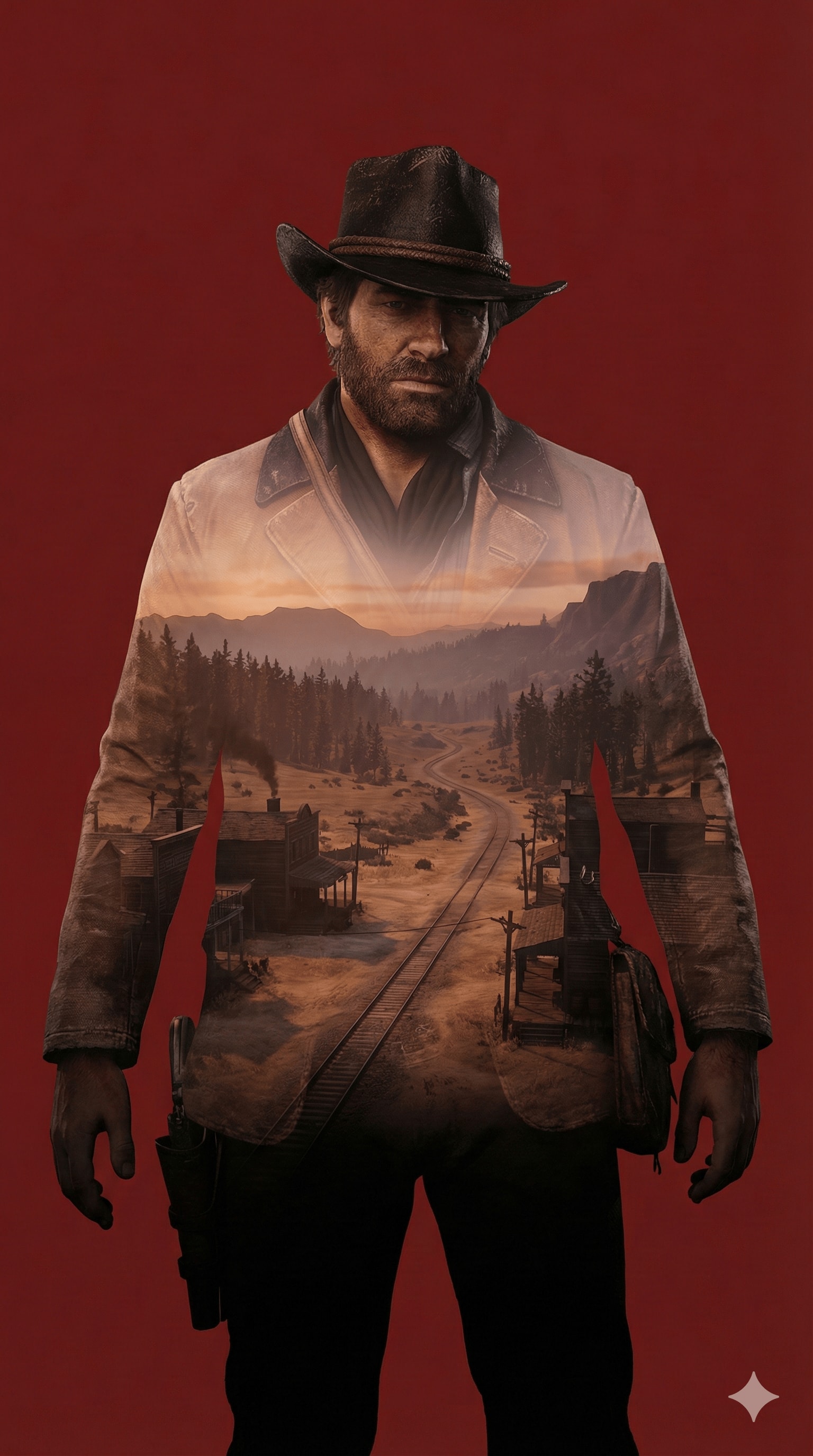 Red Dead Redemption 2 - Double Exposure Effect
